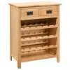 vidaXL Wine Cabinet 72x32x90 cm Solid Oak Wood