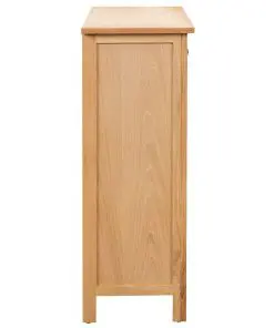vidaXL Wine Cabinet 72x32x90 cm Solid Oak Wood