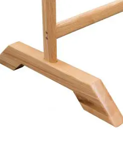 vidaXL Clothes Rack 125×175 cm Solid Oak Wood