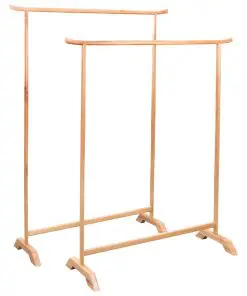 vidaXL Clothes Racks 2 pcs Solid Oak Wood