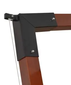 vidaXL Cantilever Umbrella with Wooden Pole 400×300 cm Taupe