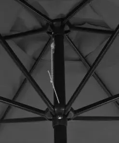 vidaXL Outdoor Parasol with Metal Pole 300 cm Anthracite