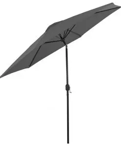 vidaXL Outdoor Parasol with Metal Pole 300 cm Anthracite