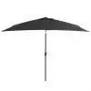 vidaXL Outdoor Parasol with Metal Pole 300×200 cm Anthracite