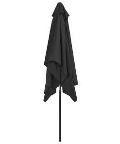 vidaXL Outdoor Parasol with Metal Pole 300×200 cm Anthracite