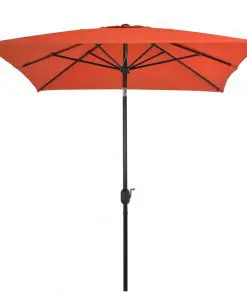 vidaXL Outdoor Parasol with Metal Pole 300×200 cm Terracotta