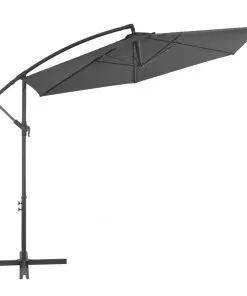 vidaXL Cantilever Umbrella with Aluminium Pole 300 cm Anthracite