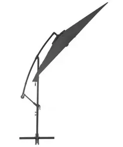 vidaXL Cantilever Umbrella with Aluminium Pole 300 cm Anthracite