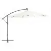 vidaXL Cantilever Umbrella with LED Lights and Metal Pole 350 cm Sand
