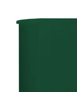 vidaXL 3-panel Wind Screen Fabric 400×120 cm Green
