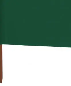 vidaXL 3-panel Wind Screen Fabric 400×120 cm Green