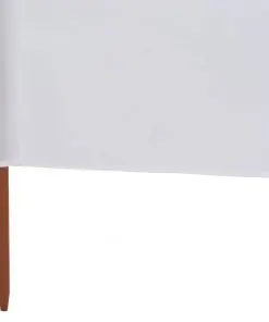 vidaXL 6-panel Wind Screen Fabric 800×80 cm White