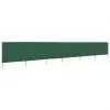 vidaXL 6-panel Wind Screen Fabric 800×80 cm Green