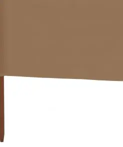 vidaXL 6-panel Wind Screen Fabric 800×80 cm Taupe