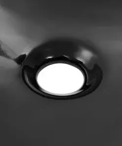 vidaXL Basin Ceramic Black Triangle 645x455x115 mm