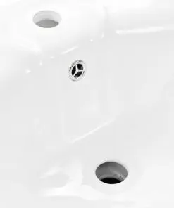 vidaXL Freestanding Basin with Pedestal Ceramic White 580x510x200 mm