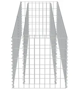 vidaXL Gabion Planter Galvanised Steel 180x50x50 cm