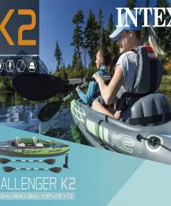 Intex Inflatable Kayak “Challenger K2” 351x76x38 cm 68306NP