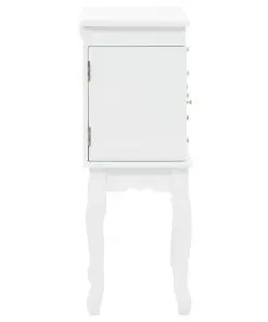 vidaXL Free Standing Jewelery Cabinet White
