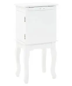 vidaXL Free Standing Jewelery Cabinet White