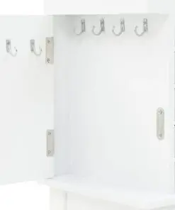 vidaXL Free Standing Jewelery Cabinet White