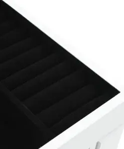 vidaXL Free Standing Jewelery Cabinet White