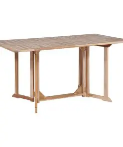 vidaXL Folding Butterfly Garden Table 150x90x75 cm Solid Teak Wood