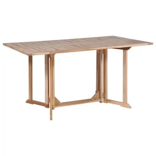 vidaXL Folding Butterfly Garden Table 150x90x75 cm Solid Teak Wood