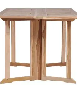 vidaXL 7 Piece Folding Outdoor Dining Set Solid Teak Wood