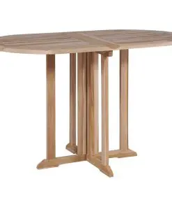 vidaXL Folding Butterfly Garden Table 120x70x75 cm Solid Teak Wood