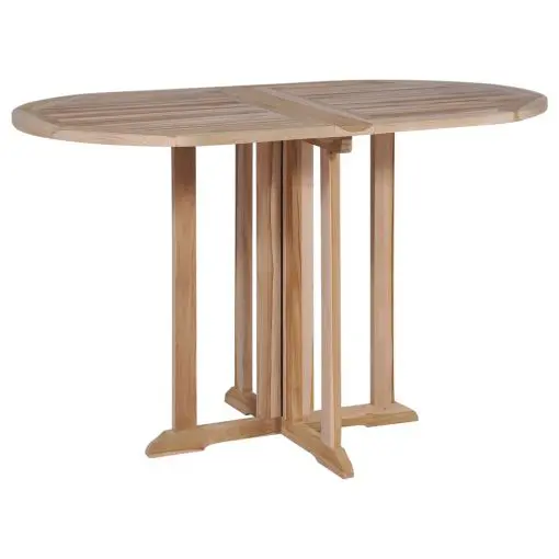 vidaXL Folding Butterfly Garden Table 120x70x75 cm Solid Teak Wood