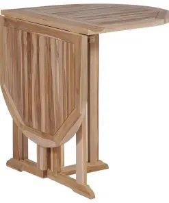 vidaXL 5 Piece Folding Outdoor Dining Set Solid Teak Wood