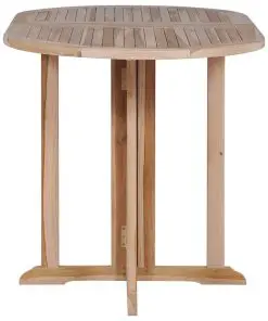 vidaXL 5 Piece Folding Outdoor Dining Set Solid Teak Wood