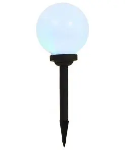 vidaXL Outdoor Solar Lamps 3 pcs LED Spherical 20 cm RGB