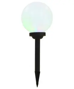 vidaXL Outdoor Solar Lamps 3 pcs LED Spherical 20 cm RGB