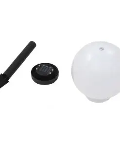 vidaXL Outdoor Solar Lamps 3 pcs LED Spherical 20 cm RGB