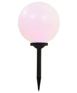 vidaXL Outdoor Solar Lamps 2 pcs LED Spherical 30 cm RGB