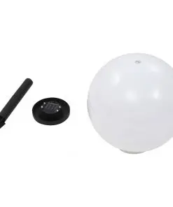 vidaXL Outdoor Solar Lamps 2 pcs LED Spherical 30 cm RGB