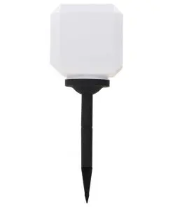 vidaXL Outdoor Solar Lamps 3 pcs LED Cubic 20 cm White