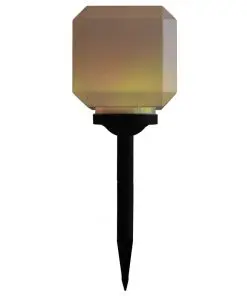 vidaXL Outdoor Solar Lamps 3 pcs LED Cubic 20 cm RGB