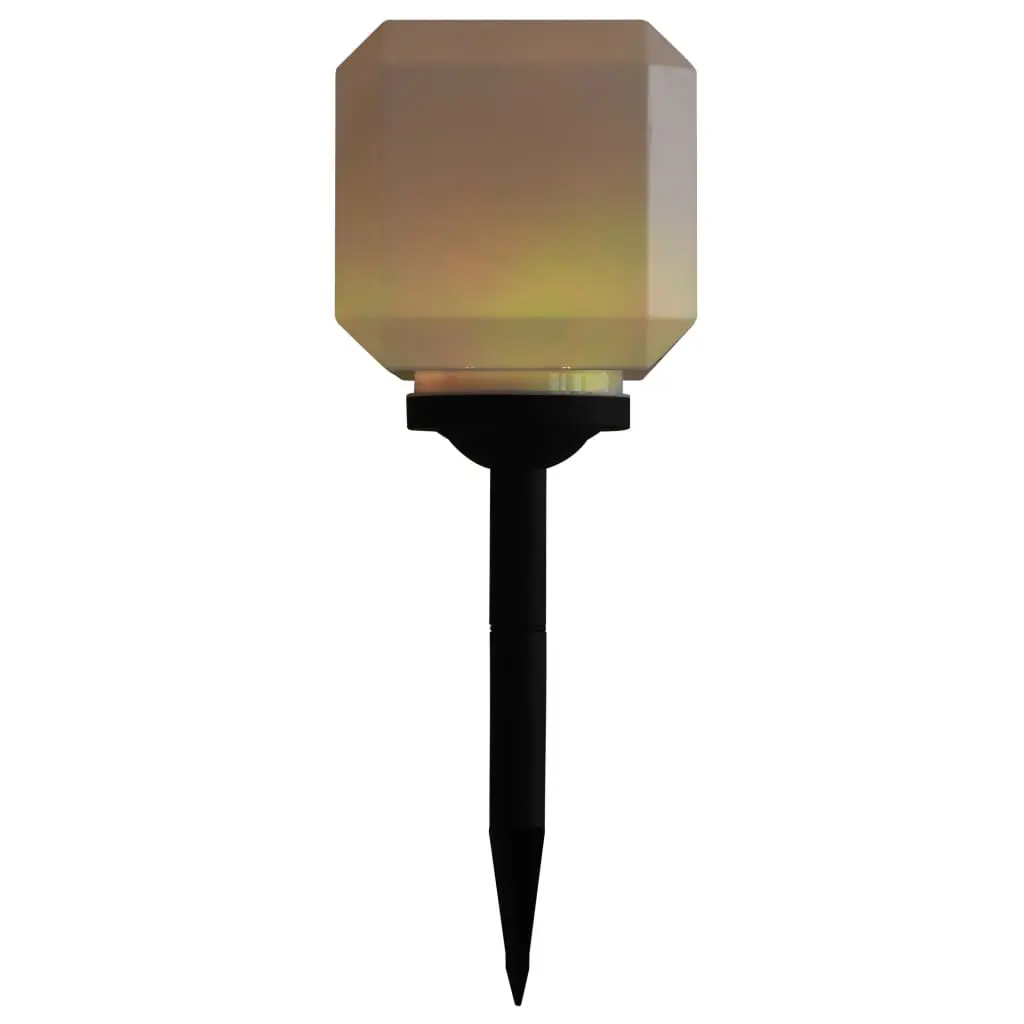 vidaXL Outdoor Solar Lamps 3 pcs LED Cubic 20 cm RGB