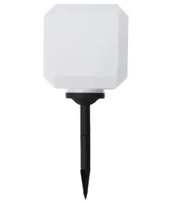 vidaXL Outdoor Solar Lamps 2 pcs LED Cubic 20 cm RGB