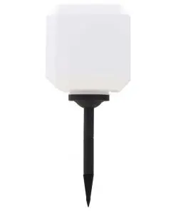 vidaXL Outdoor Solar Lamps 2 pcs LED Cubic 20 cm RGB