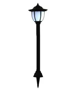 vidaXL Outdoor Solar Lamps 3 pcs LED Black