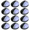 vidaXL Outdoor Solar Wall Lamps LED 12 pcs Round Black