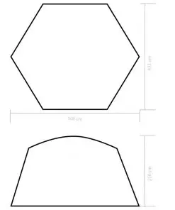 vidaXL Pool Tent Fabric 500x433x250 cm Blue