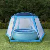 vidaXL Pool Tent Fabric 660x580x250 cm Blue vidaXL Pool Tent Fabric 660x580x250 cm Blue