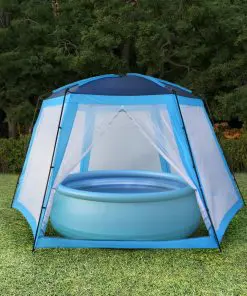 vidaXL Pool Tent Fabric 660x580x250 cm Blue