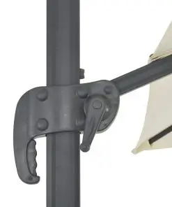 vidaXL Cantilever Umbrella with Aluminium Pole 300×300 cm Sand