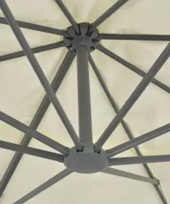 vidaXL Cantilever Umbrella with Aluminium Pole 400×300 cm Sand